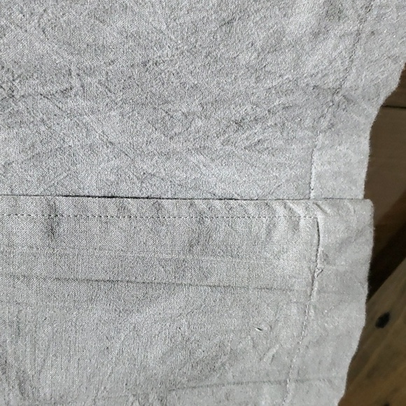 80s 90s VTG VINTAGE LONG DRESS W PUFF RUFFLE SLEEVES BUTTON DOWN STATEMENT RETRO - Picture 6 of 11